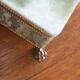 Alabaster Jewelry Box of superb alliance of green and ocher hues