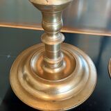 Pair of 18th century bronze candlesticks