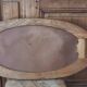 Art Deco service tray in wood and mirror signed Dope, 1930s.