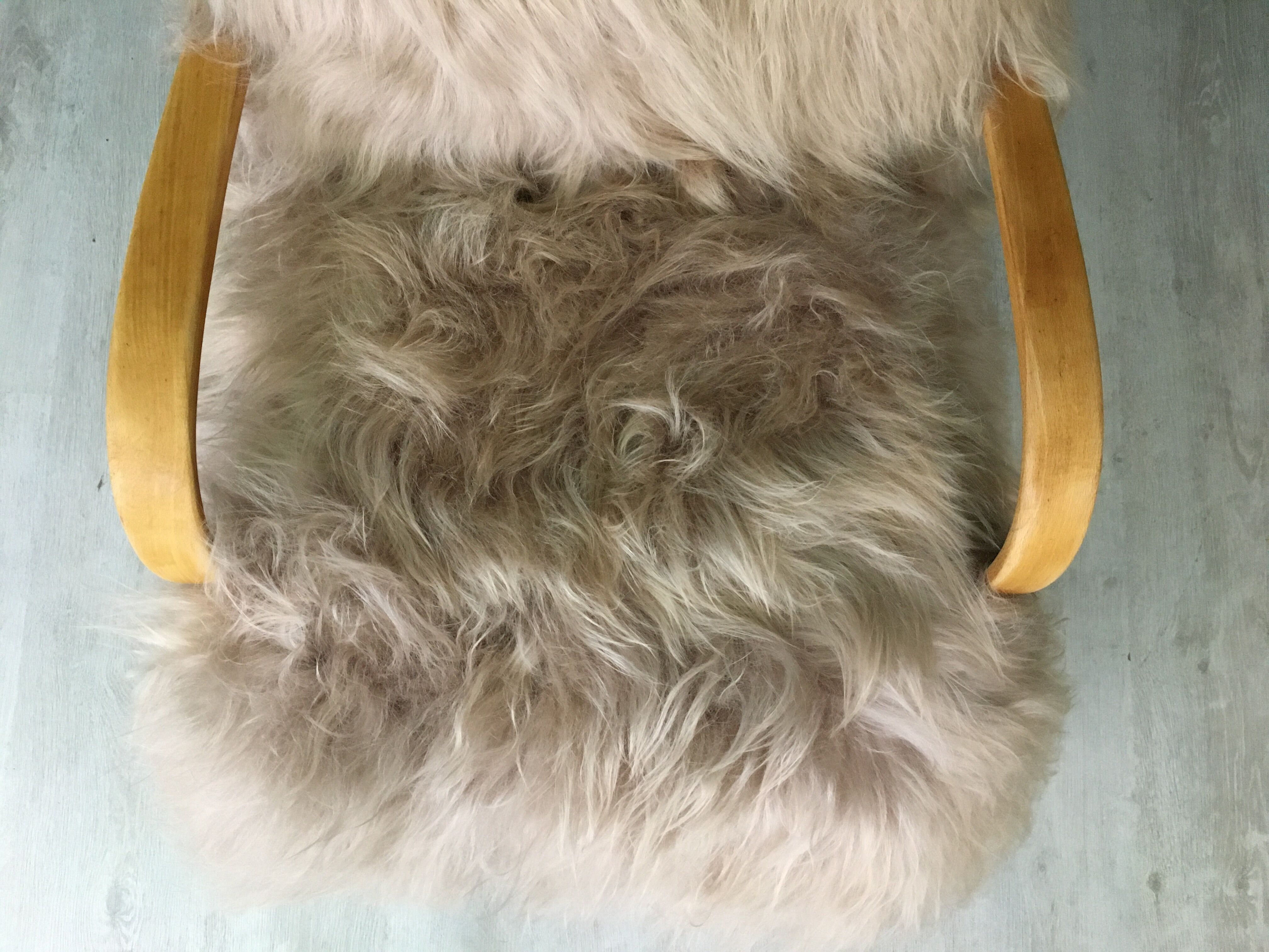 Fauteuil en peau de mouton