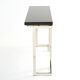 Console laquée noire et chrome Guy Lefevre pour Maison Jansen 1970