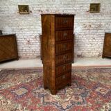 Lady's secretary in marquetry stamped