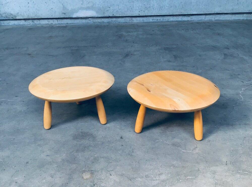 Vintage Karljohan Side Table Set by Christian Hallerod for Ikea, 1990s, Set of 2