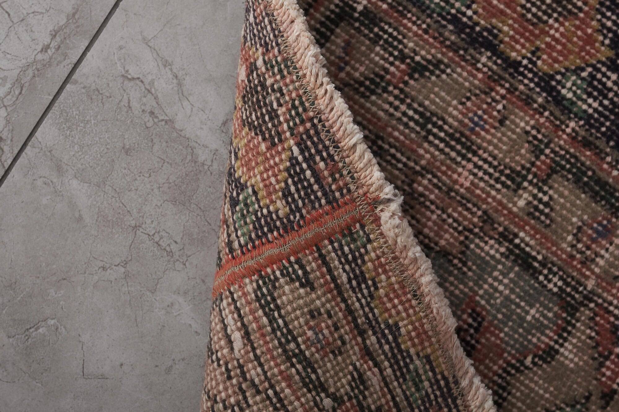 Vintage Turkish hallway rug 68x361 cm