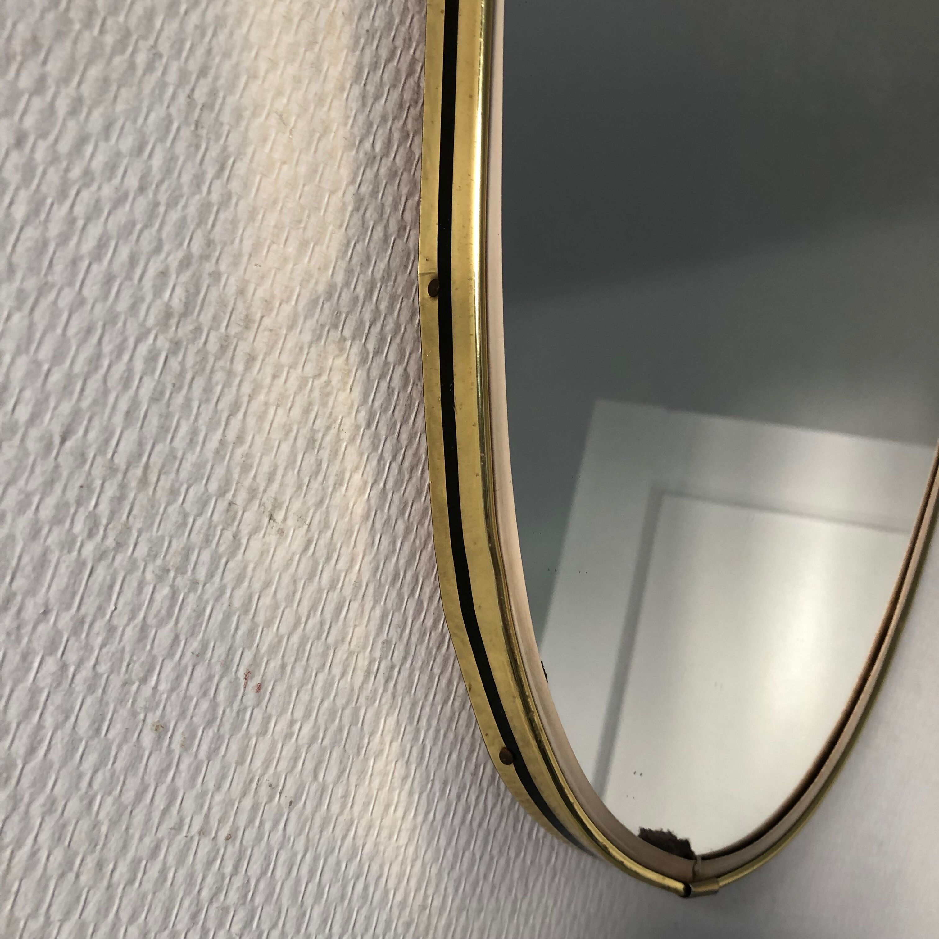 Rearview mirror 55x35cm vintage 1960