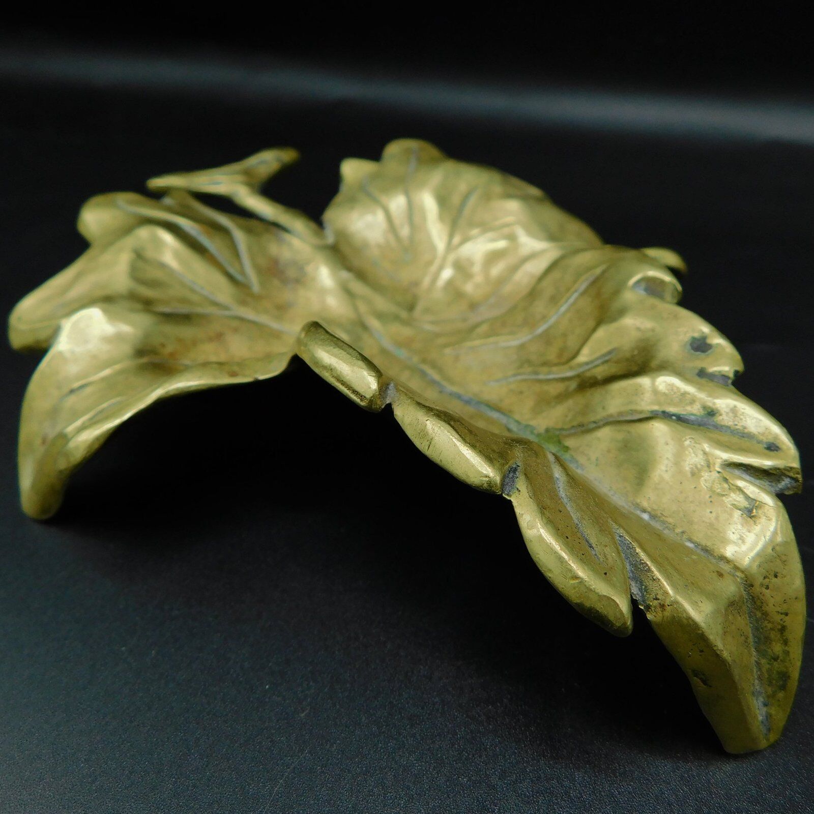 Early 20th century bronze pocket - Leaf