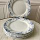 set of dessert plates in K&G Lunéville Iron Earth model "Angèle" late 19th century