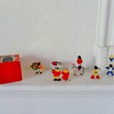 Vintage circus with wooden subjects