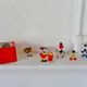 Vintage circus with wooden subjects