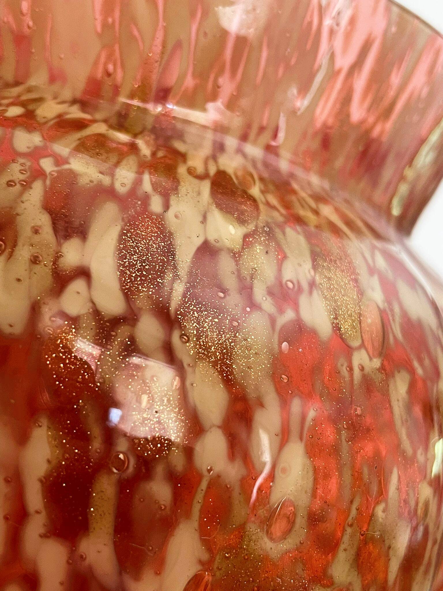 Large glass vase from Clichy