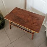 Vintage rattan coffee table