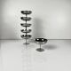 Set of 6 stainless steel ice cream cups, 1970