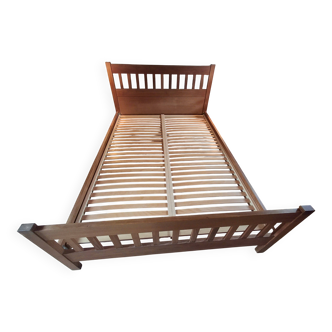 Wooden bed frame and slatted base HABITAT 140*190