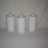 opaline jars with relief patterns