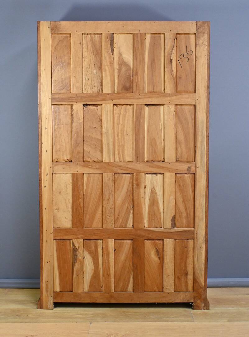 Solid Mahogany Bookcase, India - 20th Century