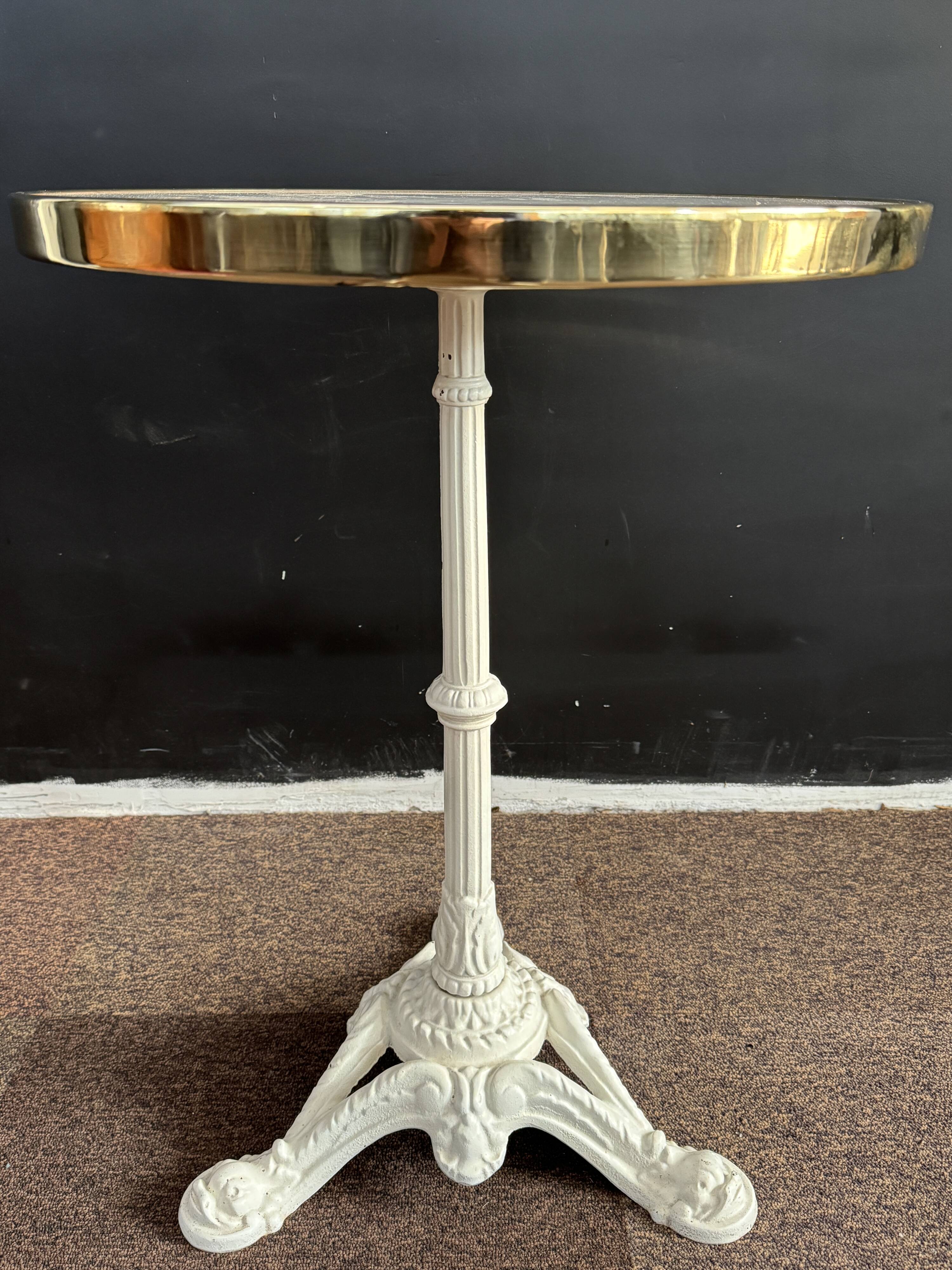 1930s marble bistro table
