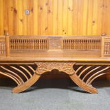 Indonesian teak 3-seater sofa / bench