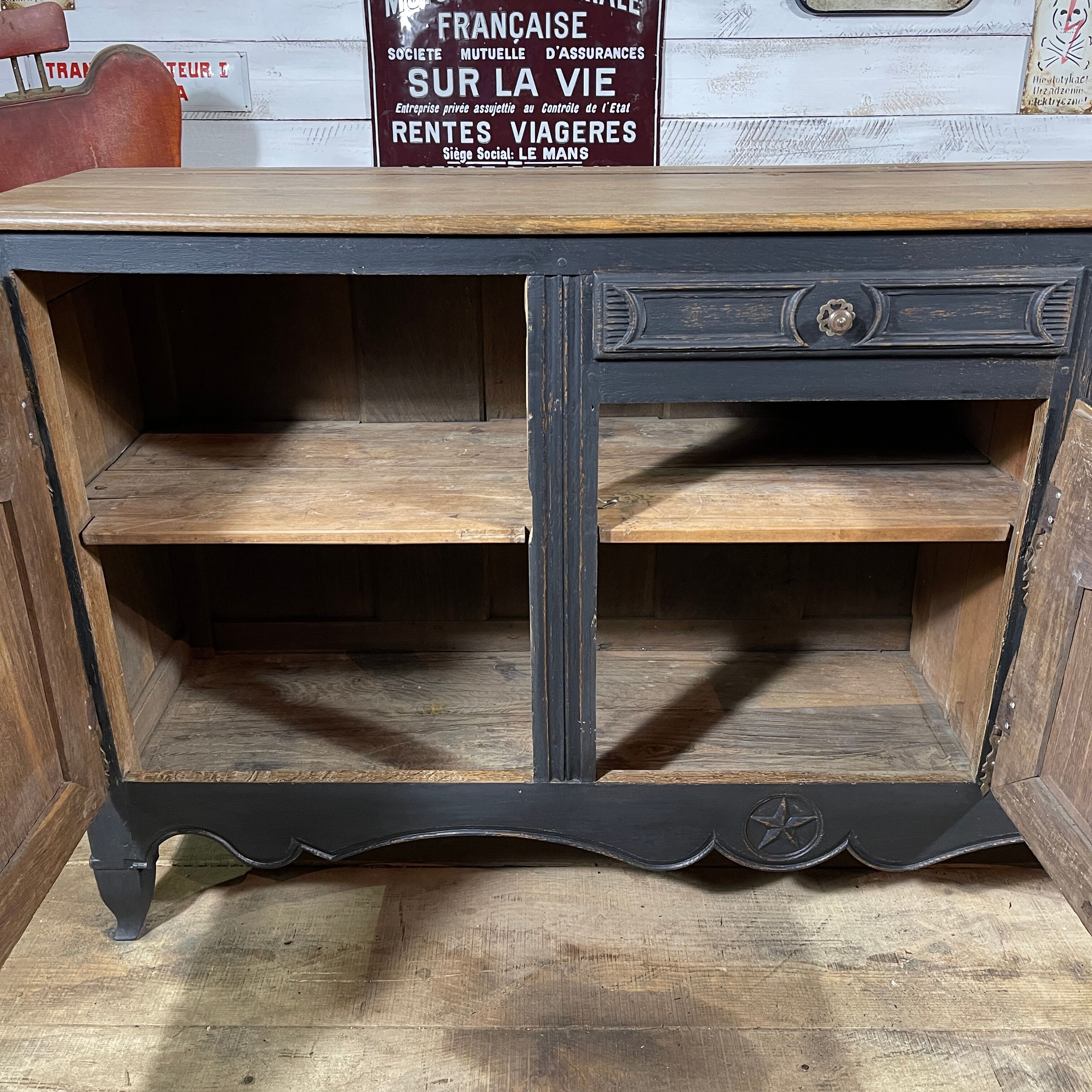 Louis XV oak sideboard