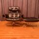 Armchair with footstool by Martin Stoll, Stoll Giroflex, Switzerland, 1960s.