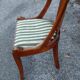Suite of four mahogany gondola chairs