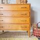 Vintage chest of drawers with tapered legs
