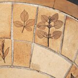 Vallauris wooden and ceramic coffee table