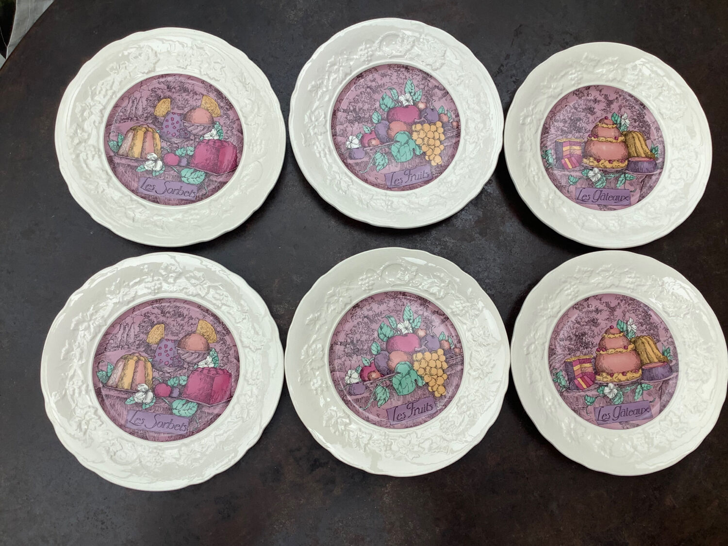 Plates Gien Les Délices