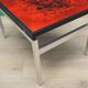 Table basse en verre, design danois, années 1970, designer : Jean Rene