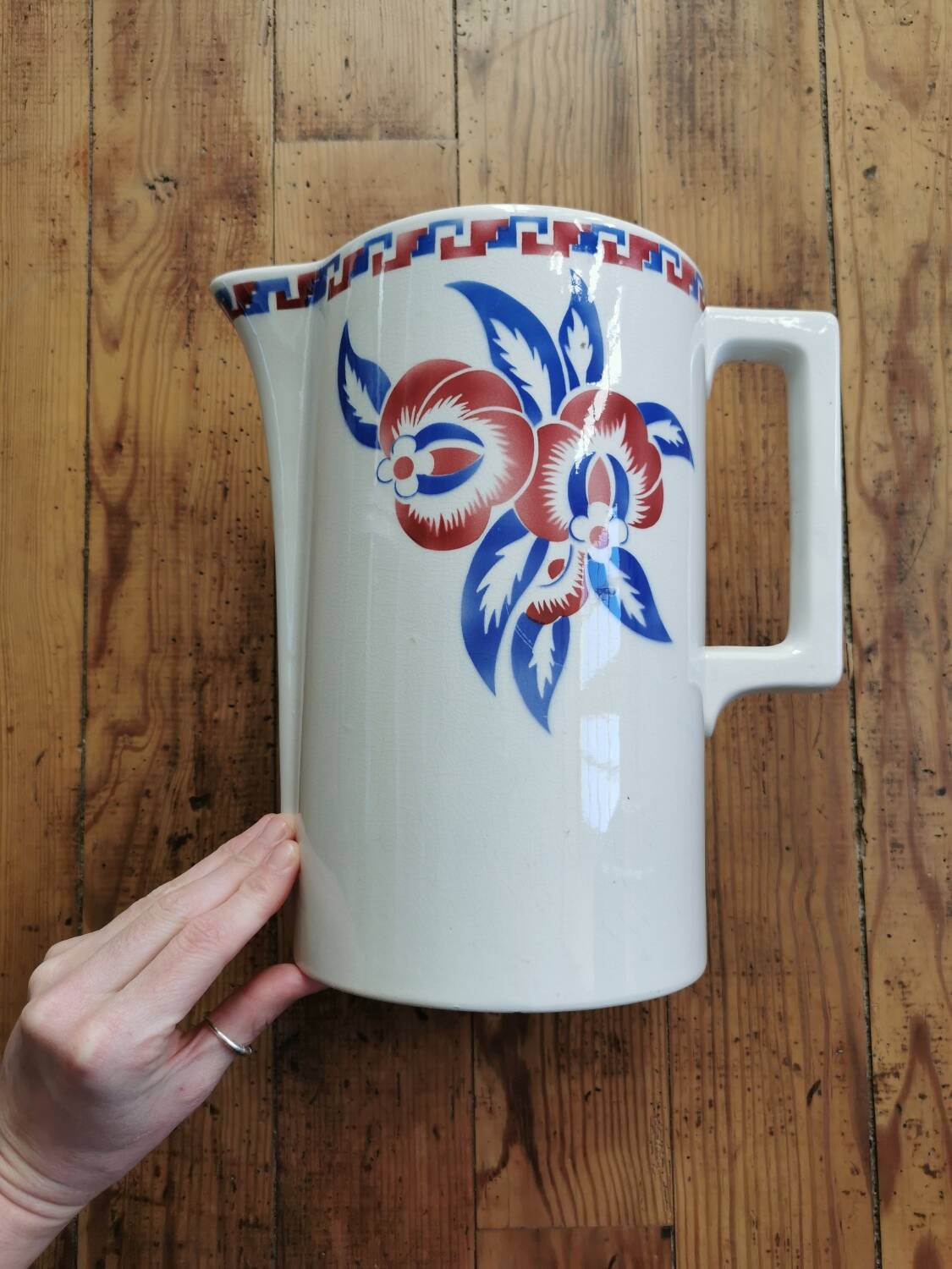 Vintage Digoin jug, Thaïs