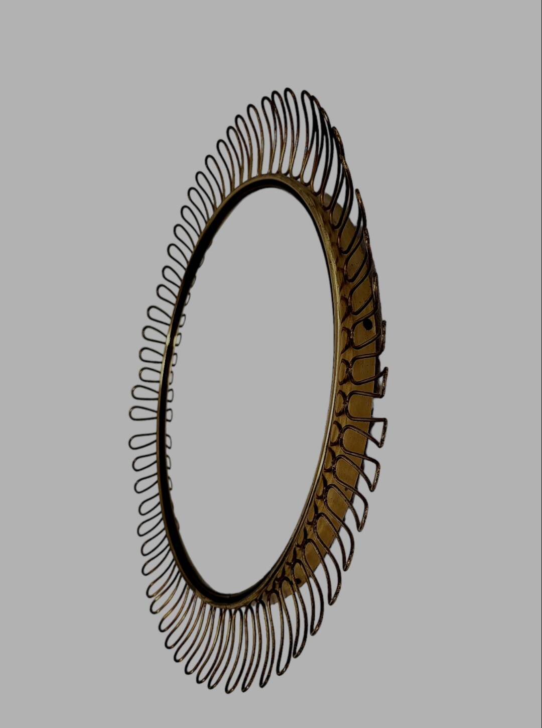 Bolspiegel en laiton du milieu du siècle Josef Frank, Svenskt, Zweden, jaren 60