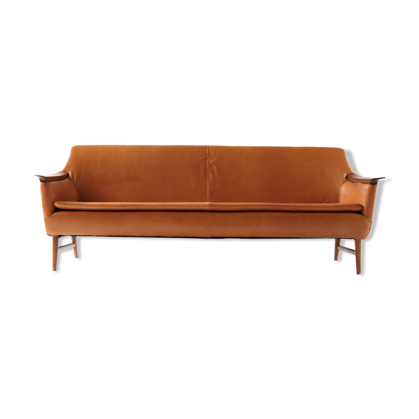 Scandinavian leather sofa, Norway 1970's