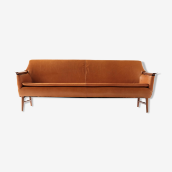 Scandinavian leather sofa, Norway 1970's