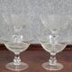 8 engraved crystal champagne glasses from the Napoleon III period