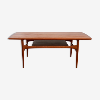 Scandinavian teak coffee table Arrebo Mobler 1960