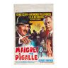 Affiche cinéma originale "Maigret à Pigalle" Gino Cervi 35x54cm 1966