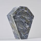 Painted porcelain vase, La Borne workshop, France, circa 1990