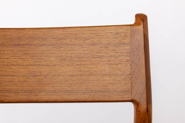 Chaise en teck Arne Vodder modèle 418 pour Sibast, danoise des années 1960.