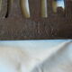 pediment enamelled plate CLEANING brown cast iron