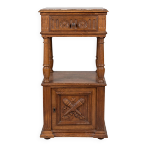 Table de chevet ancienne - plateau
