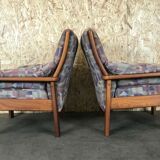 2x 60s 70s Teak Easy Chair Olsen & Laursen Danish Design Denmark