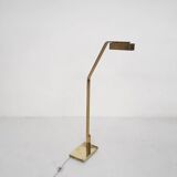 Lampadaire design en laiton lourd par Cassella, U.S.A. 1980's