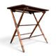 Table d’appoint pliante en faux bambou, époque 1900