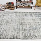 Classic gray & blue vintage rug 300x199cm