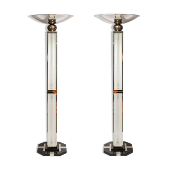 Pair of art-deco floor lamps