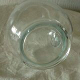 Crystal pitcher carafe with grave decor