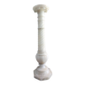 Marble or alabaster column..? All sculpted and gadrooned, height 1.11m