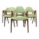 Ensemble de 6 chaises Compass par Kai Kristiansen, années 1960