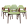 Ensemble de 6 chaises Compass par Kai Kristiansen, années 1960