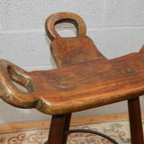 Pair tripod bar stool vintage scandinavian design