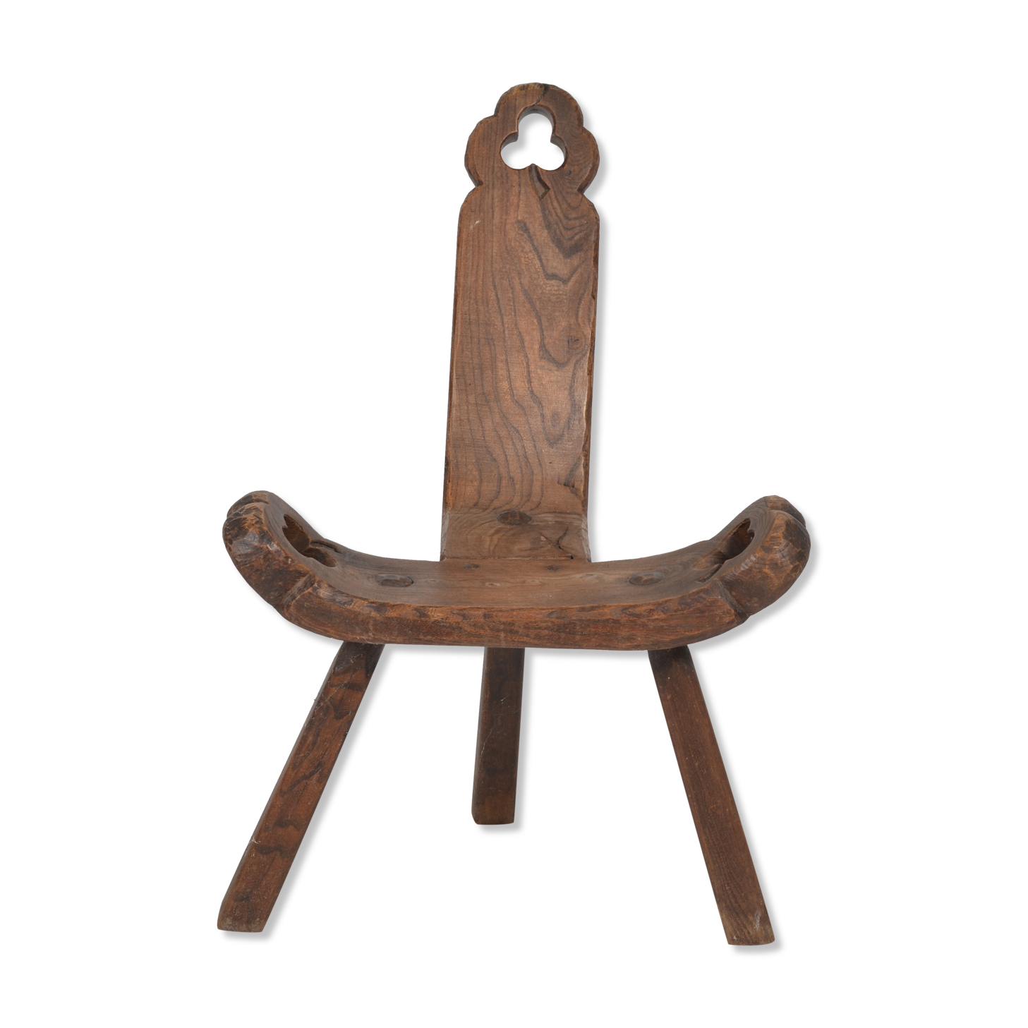 Chaise tripode brutaliste